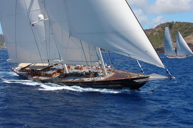 Athos (Adela in background) - RORC Caribbean 600 Race 2014 © RORC/Tim Wright/Photoaction.com